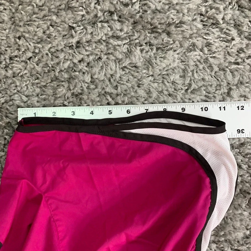 Nike Tempo Running Shorts Womens XS Pink White Black‎ Mesh Trim Athletic XS(0-2)